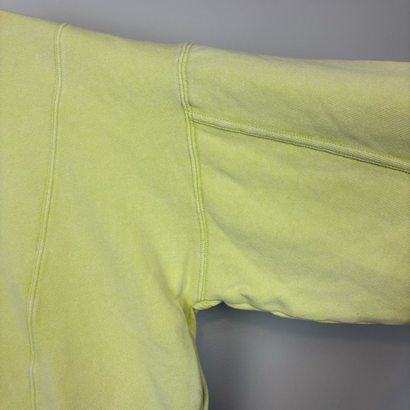 Free People Go For Gold Reversible Pullover Sweatshirt Sz S Key Lime Green - Picture 9 of 15